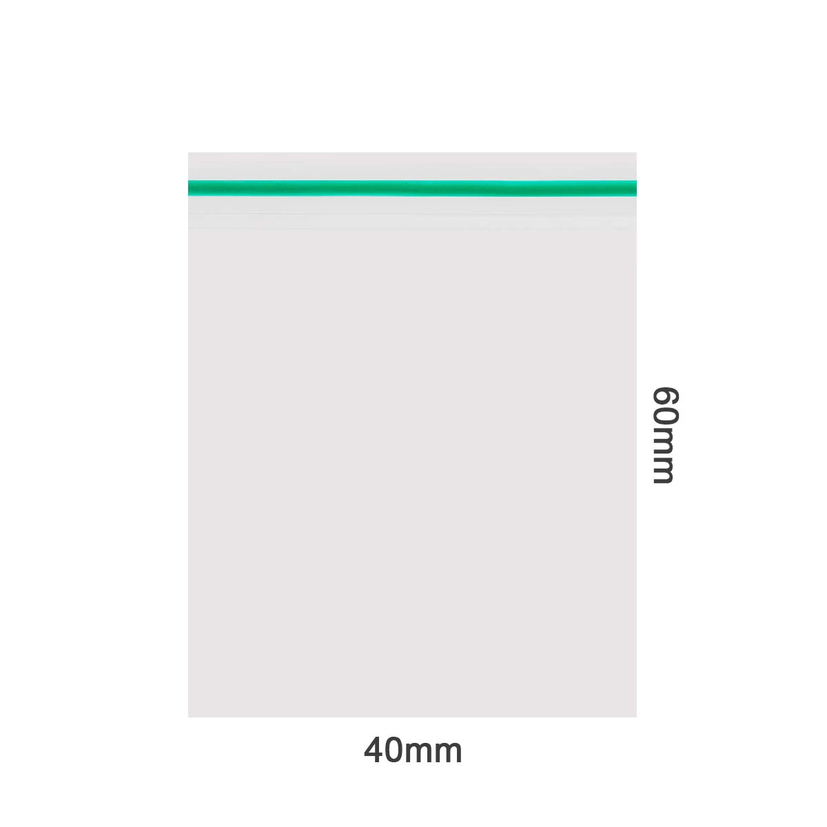 Amsterdam | zipper bags - green - 40mm x 60mm - 100pcs