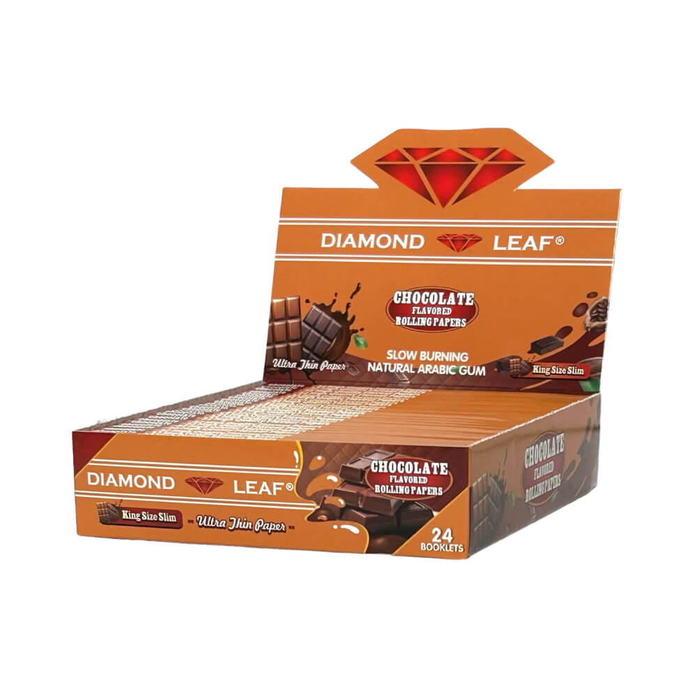 Diamond Leaf | flavored rolling papers - chocolate - King Size Slim
