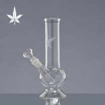 Sand Leaf Glass Bong H:21cm Ø:36cm Socket:14,5mm