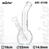 Micro | Klaasbong - kõrgus: 18cm Ø:22mm