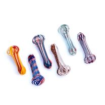 Glass Spoon Pipes - Mixed diesigns and colours 7cm