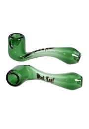 Black Leaf | Glass pure pipe - green