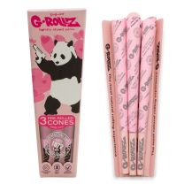 G-ROLLZ | Banksy Graffiti "Panda Gunnin'" Pink - 3 KS Cones