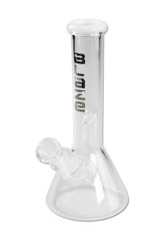 Blaze | Flask ice bong with hole percolator - white - 20cm