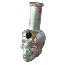 Mini glass bong - Skull