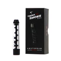 Twist ‘n Smoke | Klaasist keeratav piip - must (Amsterdam Special Edition)