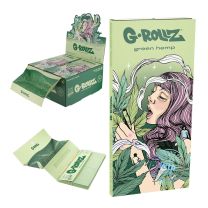 G-Rollz | Collector 'Colossal Dream' - green - organic hemp  KS slim papers + tips & tray