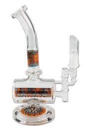 'BLAZE GLASS' Oil Bong with Inline Slit Diffuser - 230mm