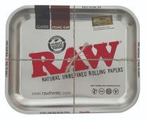 RAW metallic metal rolling tray 