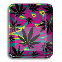 Rolling Tray 'Neon Leaves #2'