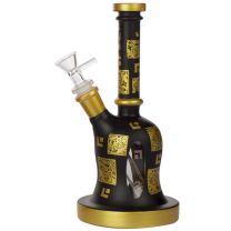 Amsterdam | Limited Edition Mixed Golden Round Base Bongs - H:22cm Lilled