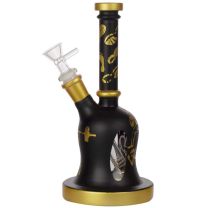 Amsterdam | Limited Edition Mixed Golden Round Base Bongs - H:22cm Sport