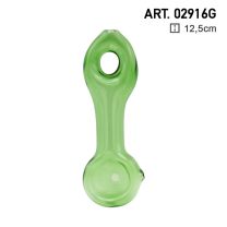 Amsterdam | Green Glass pipe - L:12,5cm