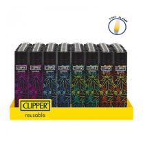 Clipper Lighters 'Fluo Leaves'