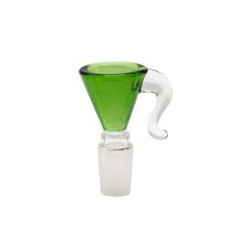 Amsterdam | Glass Bowl with a white handle - SG:14.5 mm green