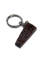 Rosewood 1-Hitter Pipe as Keychain Fob