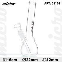 Micro | Hangover Glass Bong - H:16cm 