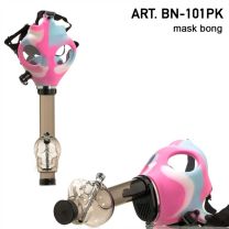 Gas Mask Bong- Pink Skull Shape