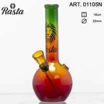 Bouncer Rasta Glass Bong - H: 16cm- Ø:22mm