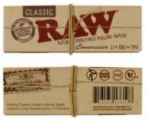 Raw Connoisseur rullimispaberid 1 1/4 suuruses + filtriotsikud
