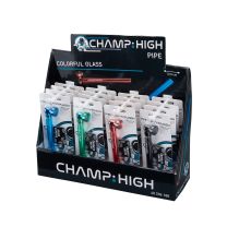 Champ High' glass pipe - colourful