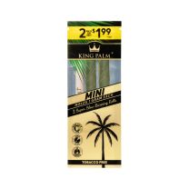 King Palm | 2 Mini palmilehest sigarihülsi - 'Natural'
