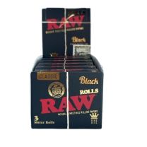RAW Black - pleegitamata rullimispaberid - rullis - 3m