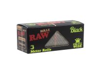 RAW Black organic hemp rolls - 3m