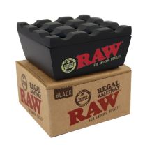 RAW regal windproof metal ashtray - black