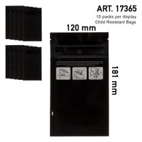 Stinksack/Black 12 x 18cm Child Resistant Bags 10pcs