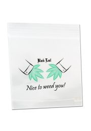 'Black Leaf' 'Nice to weed you!' Zip-Bags